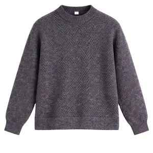 Custom Knit Jacquard Sweater for Women 100% Cotton Pattern Female <b>Jumper</b> Ladies Soft Chunky <b>Pullover</b> Top Knit Women - Product Image 5