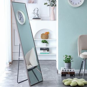 Specchio da parete a figura intera con cornice in legno massello grigio di terza generazione 58 \ "* 15 \" per il negozio di abbigliamento per camera da letto specchio decorativo - Product Image 3
