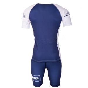 OEM 서핑 스포츠 래쉬가드 BJJ 프린트 컴프레션 셔츠 반팔 MMA 커스텀 로고 승화 래쉬가드 세트 (남성용) - Product Image 4