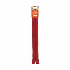 Cerniera Ilan 20 cm colore rosso per cucito e artigianato - Product Image 1
