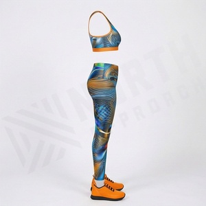 Ensemble de Vêtements de Sport pour Femmes en Gros : Leggings de Yoga Sublimés Effet Ventre Plat et Haut de Sport Assorti pour la Gym et l'Entraînement - Product Image 3
