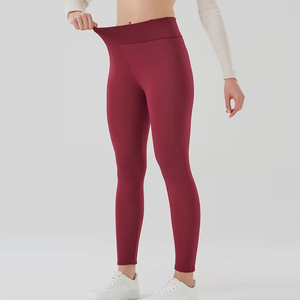 Leggings chauds longueur cheville, couleur unie, extensibles, tricotés, collants thermiques pour femmes, vêtements décontractés d'hiver - Product Image 2