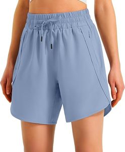 Shorts de sport légers et confortables pour femmes, 5 pouces, en polyester, pour la gym et les activités sportives - Product Image 2