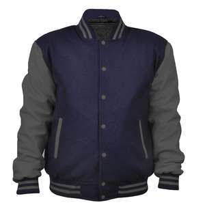 Chaqueta Bomber de Moda Personalizada al por Mayor de Alta Calidad para Hombre, Chaqueta Universitaria de Béisbol con Logotipo, Opciones de Tallas Grandes Disponibles - Product Image 1