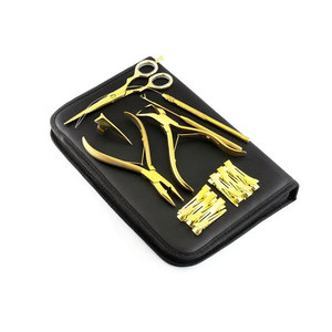 Professional Gold Pro Hair Extensions Tools Kit Micro Link <b>Beading</b> Set Plier Stainless Steel Hair Extension Pliers Loop <b>Needle</b> - Product Image 5