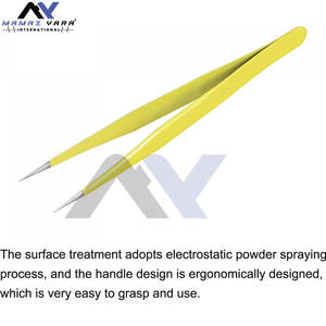 ชุดอุปกรณ์ต่อขนตาแบบไฟเบอร์ปลายแหลมสีเหลืองยอดนิยม พร้อมที่คีบขนตาแบบวอลลุ่ม 2 ชิ้น ขายดีที่สุด - Product Image 2