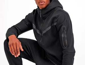 ชุดวอร์มเทคฟลีซผู้ชายแบบสองชิ้น ชุดออกกำลังกาย ชุดกีฬา ชุดวอร์มเทคฟลีซผู้ชายแบบสองชิ้นสำหรับออกกำลังกายในยิม - Product Image 3