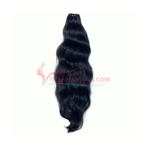 ผ้าเครื่องหยักธรรมชาติ 100% ผมมนุษย์เวียดนาม ผ้าคู่ ซัพพลายเออร์ขายส่งคุณภาพสูง - Product Image 1
