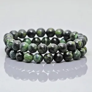 Natural Kambaba Jasper 8mm Smooth Ball AA Grade Gemstone Beads <b>Stretch</b> <b>Bracelet</b> Healing Jewelry Gift Wholesale - Product Image 3