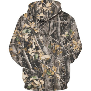 Sweat à capuche pour homme en mélange coton-polyester, veste à capuche avec fermeture éclair intégrale, poches latérales, capuche réglable, style streetwear - Product Image 2