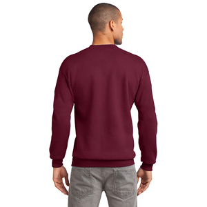 Sweat-shirt à manches longues en jersey d'hiver uni décontracté à col rond, service OEM, 100 % coton pour homme - Product Image 3