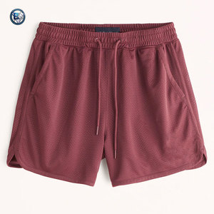 Pantalones Cortos Deportivos de Malla Elástica con Cordón en la Cintura para Hombre, Personalizables - Product Image 1