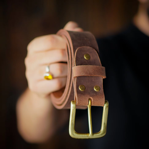 Cinturón de Cuero Casual de Alta Moda para Hombre, Diseño con Hebilla, Hecho en India, Precio al por Mayor - Product Image 6