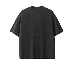 T-shirts surdimensionnés pour hommes en coton respirant, coupe décontractée, style streetwear, vêtements décontractés, fabricant et fournisseur de marques privées - Product Image 1