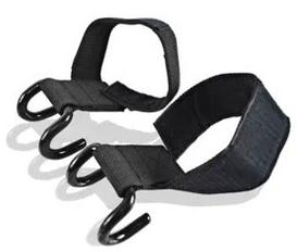 Brussels Sports - Ganchos de entrenamiento para levantamiento de pesas, agarres de barra, correas de agarre para muñeca, agarre recto para entrenamiento - Product Image 3