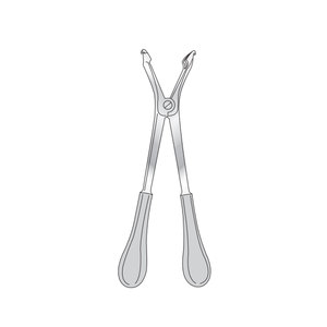 Haglund <b>Plaster</b> Spreader Curved Right 280mm Stainless Steel Orthopedic Surgical Instrument Cast Spreader Manufacturer Pakistan - Product Image 1