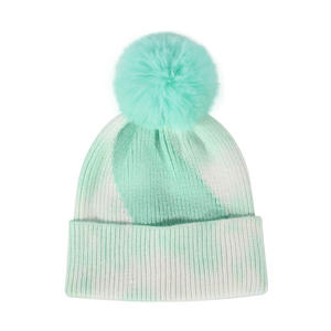 Bonnet d'hiver chaud 2026, design multicolore, en acrylique tricoté, style pêcheur, bonnet sport tie-dye pour femmes et hommes - Product Image 6
