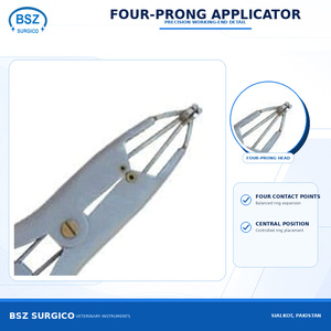 Pinzas Veterinarias de Acero Inoxidable Reutilizables y Duraderas, Instrumento Quirúrgico para Animales, Marca BSZ SURGICO para Cabras - Product Image 5