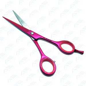 Tijeras profesionales de peluquero Rosa hechas de acero inoxidable de grado premium J2 Tijeras de corte de pelo de salón de 6" - Product Image 3