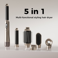 Lena Bigoudi Sèche-cheveux Peigne Ionique Brushless 5 en 1 Brosse à Air Chaud Sèche-Cheveux Styler Bigoudi