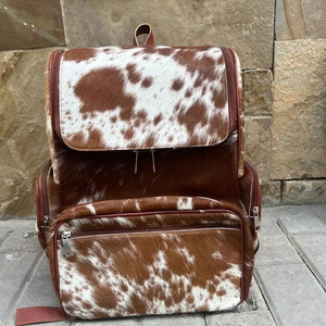 Mochila de Cuero de Lujo Personalizada con Pelo, Bolsa de Viaje para Portátil, Piel Genuina de Vacuno, Proveedor Mayorista, Fabricante, Venta al por Mayor LHBP-0051 - Product Image 1