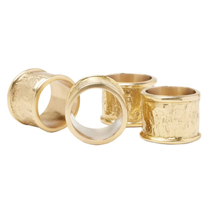 Modern Geometric Hexagon Gold Napkin Rings Bulk Metal Matte Brass Napkin Holder Rings Set for Wedding Banquet Contemporary <b>Table</b> - Product Image 2