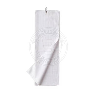 Serviette de golf gaufrée résistante aux intempéries avec anneau métallique antirouille pour équipement d'entraînement en extérieur - Product Image 5