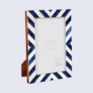 Cadre en os incrusté fait main de luxe |   Décoration de table design - Product Image 4