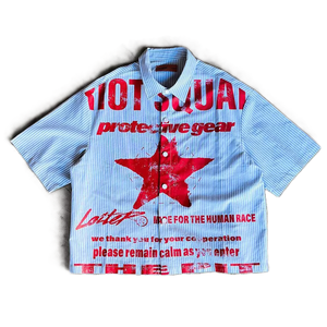 Camisas de Franela Casuales a Cuadros de Algodón 100% con Estampado Serigrafiado de Manga Corta y Corte Holgado para Niños y Hombres, Personalizadas de Fábrica para Primavera/Verano - Product Image 1