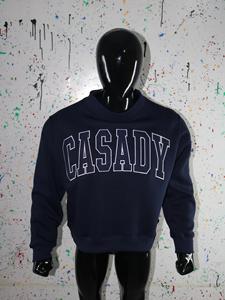 Unisex <b>Crew</b> <b>Neck</b> Pullover <b>Sweatshirt</b> <b>Black</b> Solid Fleece Breathable Regular Fit Knitted Cotton Casual Winter Wear - Product Image 4