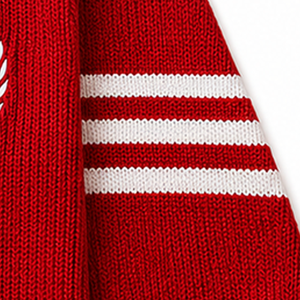 Cardigan tricoté rouge Delta Sigma pour femme, pull boutonné avec lettres grecques de sororité, tricot universitaire brodé sur mesure - Product Image 4