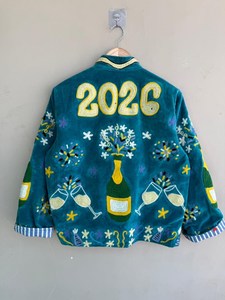 Eye Catching Handmade Velvet Suzani <b>Jacket</b> Boho <b>Hippie</b> Embroidered Coat Unisex Festive Bold & Beautiful Statement Outwear - Product Image 2