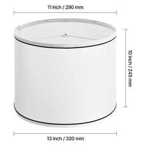 Lot de 2 abat-jour moyens 11 haut x 13 bas x 10 haut avec raccord araignée, de remplacement pour lampe - Product Image 5