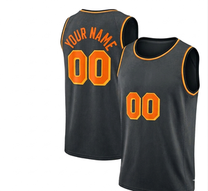 Maillots de basket-ball personnalisés en gros, ensembles de maillots avec impression par transfert thermique, logo personnalisé, antibactérien - Product Image 1