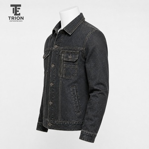 Veste en jean pour femme, tissu en jean de coton durable, col classique, fermeture à boutons, coupe confortable, parfaite pour les tenues décontractées - Product Image 2