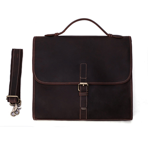 Maletín de Negocios de Cuero Genuino Personalizado con Logotipo, Maletín de Viaje de la India - Product Image 4