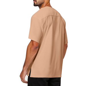 Camiseta de Hombre de Alta Calidad, 100% Algodón, Tejido de Punto, Estilo Vintage, Hombros Caídos, Estampado Digital, Transpirable, Ligera, Personalizada, Larga - Product Image 4