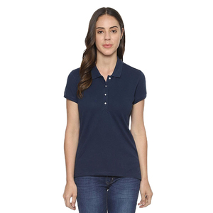 T-shirts décontractés à manches courtes pour femmes, design personnalisé 2026, tricotés en coton 100% respirant, couleur unie - Product Image 1