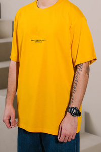 T-shirts pour hommes à col montant en sergé 100 % polyester, coupe oversize, infroissables, à motif uni, impression numérique ODM – Meilleures ventes - Product Image 3