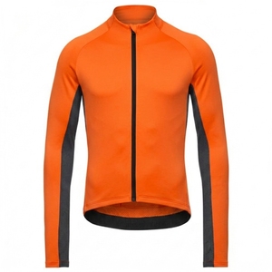 Maillot de Ciclismo para Hombre, Cortavientos, con Bloques de Color, Elástico, de Spandex/Poliéster, Manga Larga, para Bicicleta de Carretera - Product Image 4