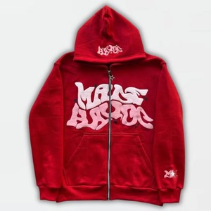 Sudadera con Capucha de Alta Calidad en Oferta, Felpa de Algodón, Estilo Holgado, Estampado Puff, Suave para Uso Diario - Product Image 2