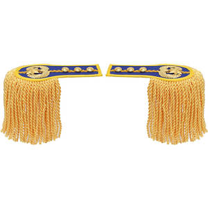 Epaulettes de Uniforme Ceremonial de Color Sólido con Logotipo Personalizado de Alto Rendimiento y Diseño Único - Product Image 1