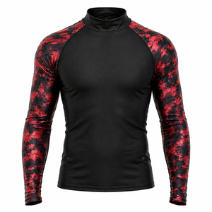 Long Sleeve Rash Guard Men's UV Protection Swim Shirt Quick Dry Compression <b>Surf</b> Beach Fishing Athletic Gym Wear Top Seller - Product Image 1