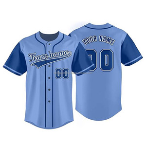 Venta al por mayor de camisetas deportivas, camiseta de béisbol sublimada, camiseta de béisbol de manga corta para hombre, camisetas de poliéster lisas sublimadas - Product Image 5