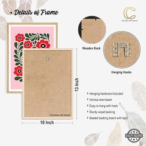 Cadre photo rectangulaire en bois vintage fait main avec impression UV couleur pleine, design moderne pour cadeau d'anniversaire de mariage - Product Image 6