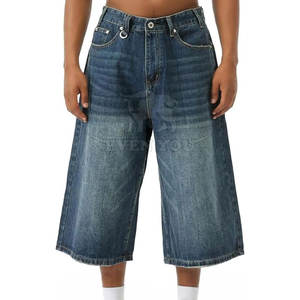 Pantalones Cortos Casuales Urbanos para Hombre, Estilo Jeans, Corte Holgado, Cómodos para Uso Diario - Product Image 5