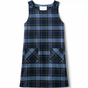Suéter sencillo para niñas, verde y negro a cuadros, con bolsillo, uniforme escolar personalizado - Product Image 5