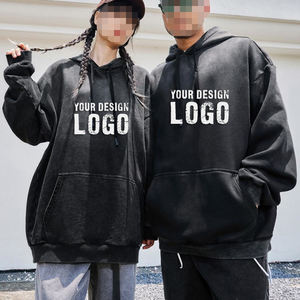 Sweat-shirt personnalisé pour homme, effet délavé, en molleton de coton, coupe oversize, style vintage, fournisseur de vêtements en gros - Product Image 5