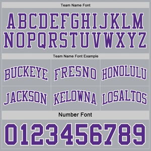 Reversible Basketball Jersey Set Purple Gray Sublimated Team Name 00 Moisture Wicking Athletic Uniform Adult Unisex - Product Image 3