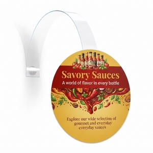 Étiquette publicitaire promotionnelle en PVC de qualité alimentaire, écologique, pour supermarché, présentoir de rayonnage, support de marketing de point de vente - Product Image 4